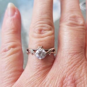 Sterling Silver Kabana CZ Ring